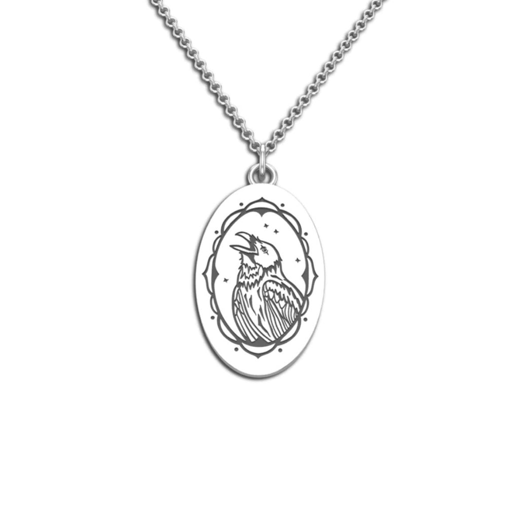 CROW // RAVEN FAMILIAR PENDANT